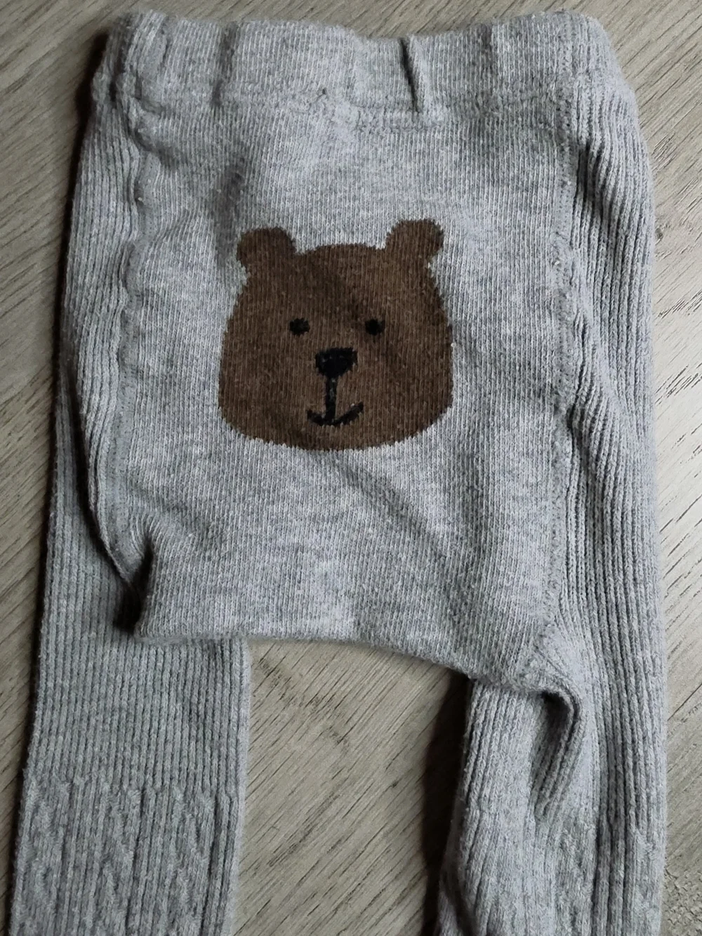 Baby Gap Brannan Bear Knit Tights for Babies - Light Gray, 12-24 Months